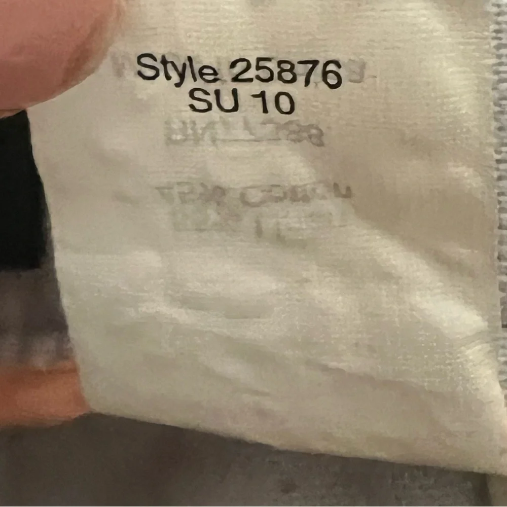 J.CREW Women’s CityFit Drawstring Linen Blend Wide Leg Light Grey Pants Size 8